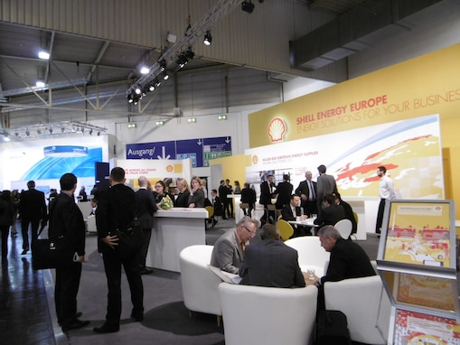 Shell Energy Europe’s stand at E-World in 2016