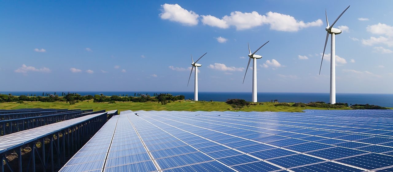 Solar and wind turbines