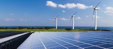 Solar and wind turbines