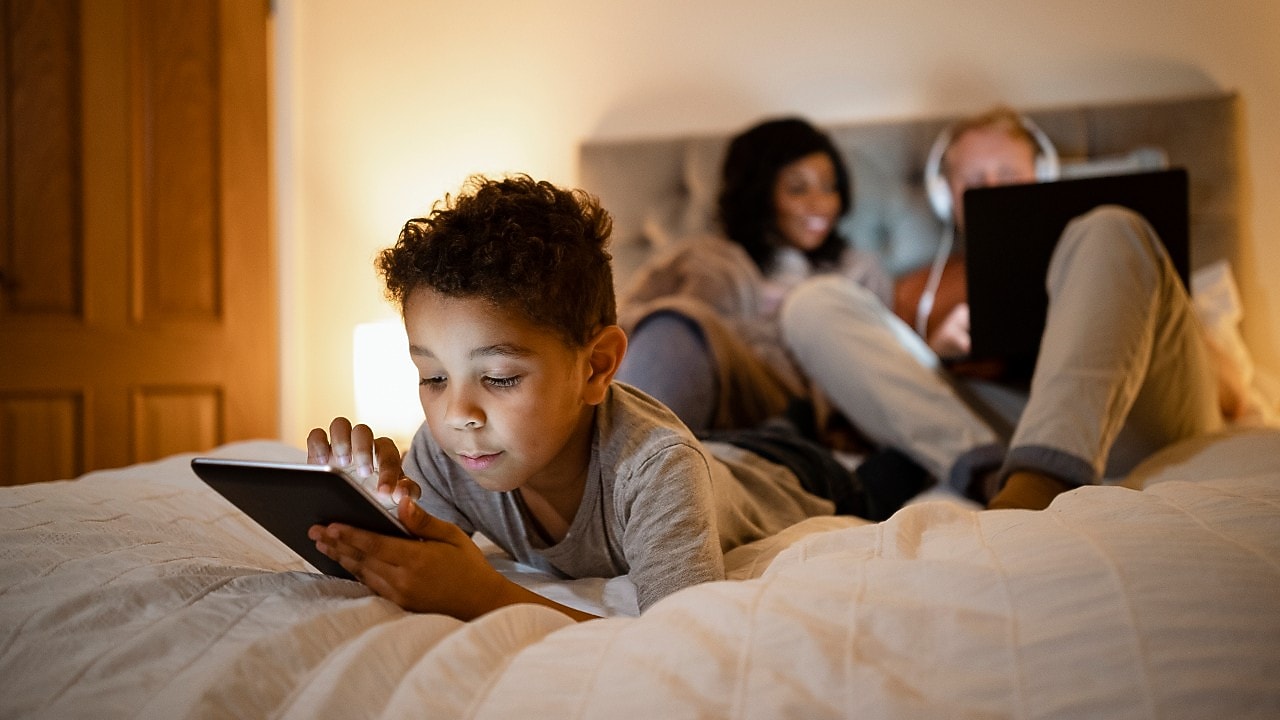Group of people using tablet