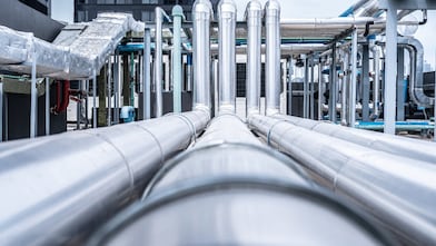 Industrial piping and equipment used in Direct Air Capture (DAC) processes.