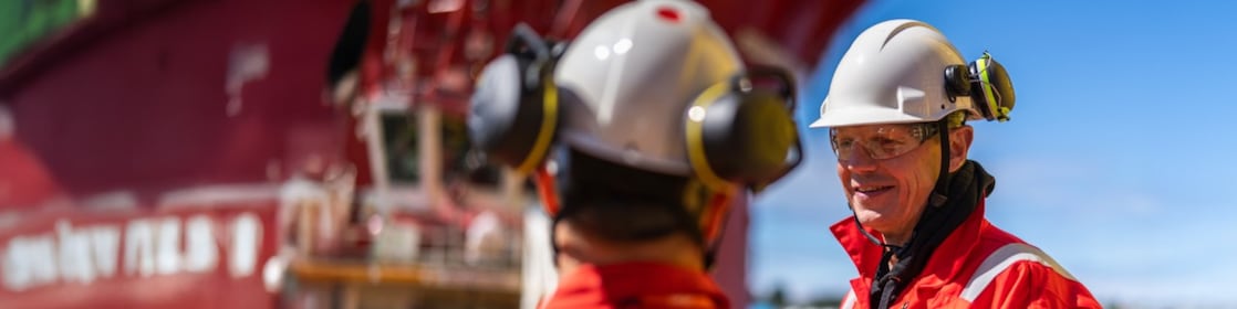 Employee on Shell ship