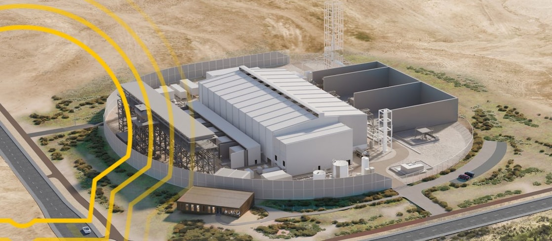 Shell pecten over the Hydrogen storage center