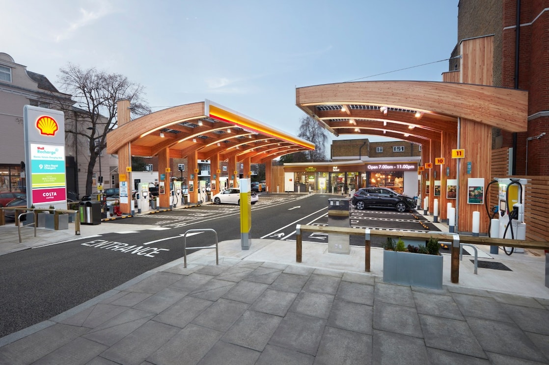 Shell’s growing public EV charging network
