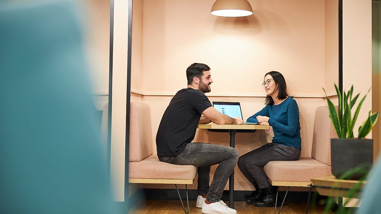 Shell Digital Team Employees working at WeWork London December 2019