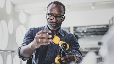 Shell TechWorks engineers at work in a workshop