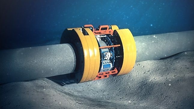 Computer generated image of an underwater computed tomography (CT) scanner