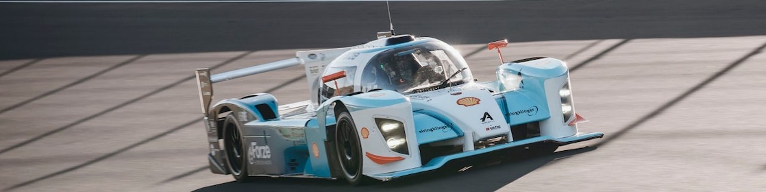 The Forze VIII speeding by