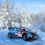 Hyundai WRC car at WRC Rally Kenya 2025