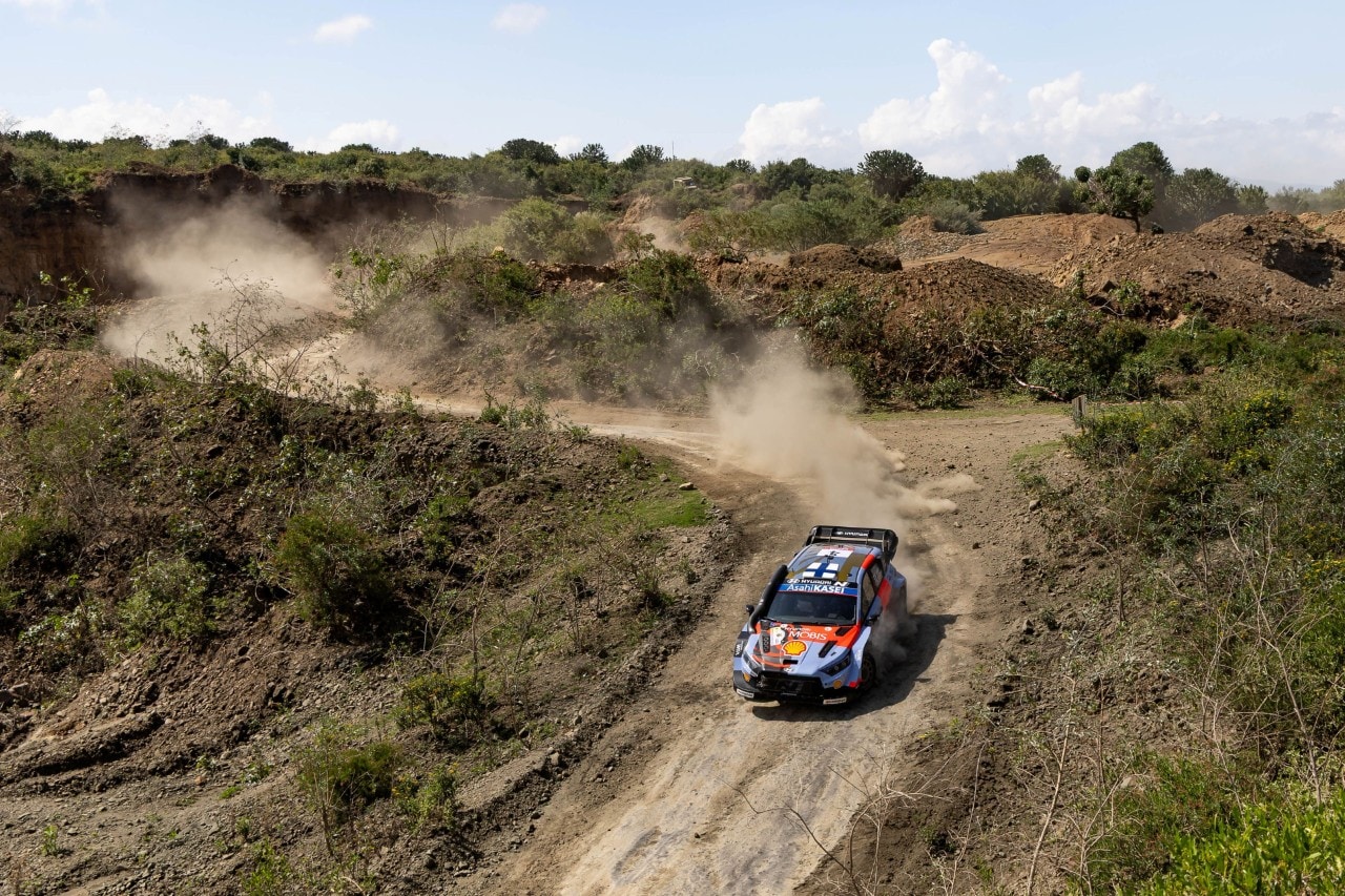 Hyundai WRC car at WRC Rally Monte Carlo 2025