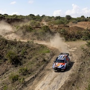 Hyundai WRC car at WRC Rally Monte Carlo 2025