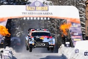 Hyundai WRC car at WRC Rally Sweden 2025