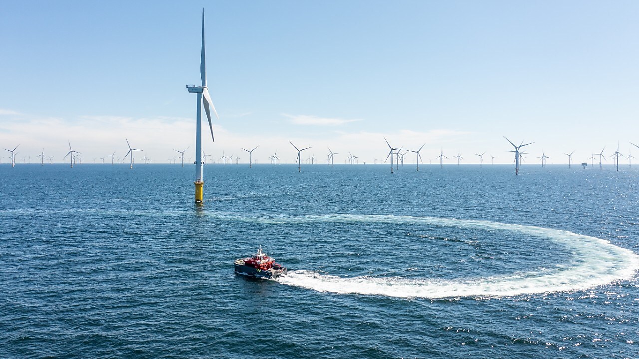 Offshore wind farm in the Netherlands