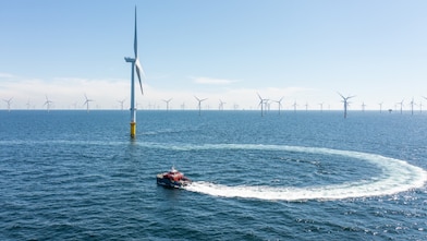 Offshore wind farm in the Netherlands