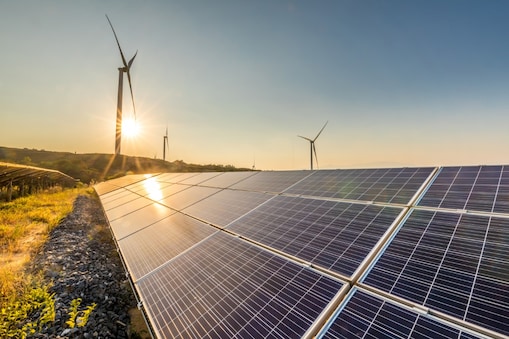 Wind mill with solar panels