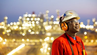 Employee at GTL plant