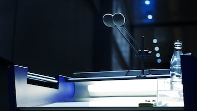 Shell employees check gauges at the Sundance Gas Plant in Alberta, Canada