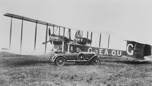 Aircraft which took the first transatlantic flight fuelled by Shell