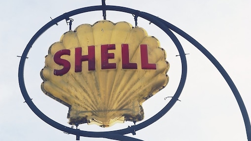 Shell Pecten hanging signage
