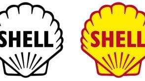 three logo designs from 1955