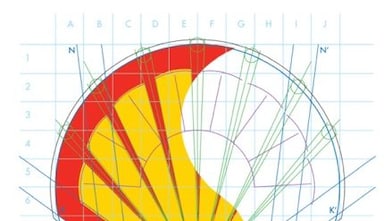 Geometric brand logo design by Loewy